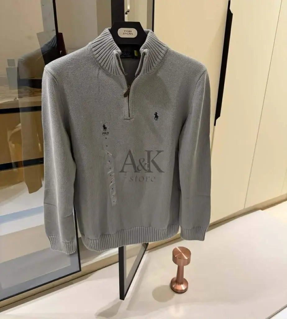 Pull Zip Ralph Lauren Gris