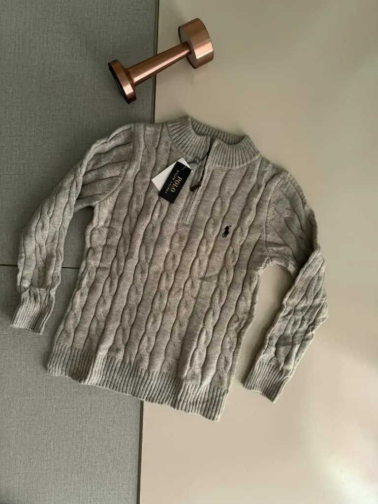 Triko Ralph Lauren Zip Gris
