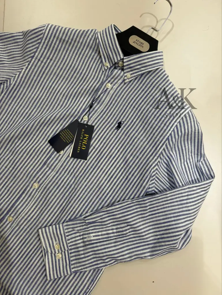 Chemise en lin rayé Custom Fit 