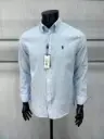 Chemise en lin rayé Custom Fit  RLP