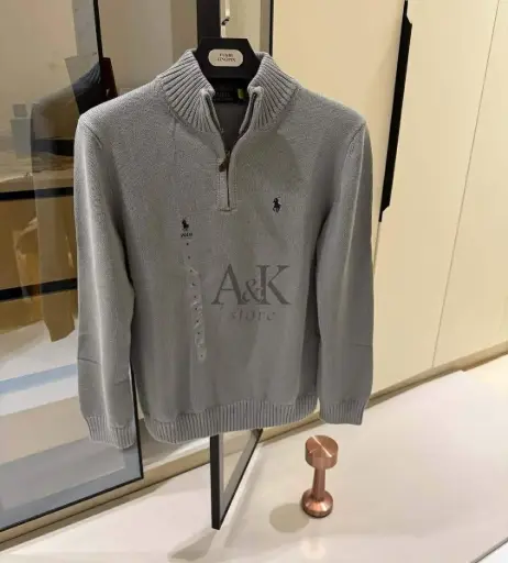 Pull Zip Ralph Lauren Gris