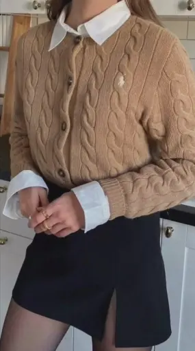 cardigan ralph biege