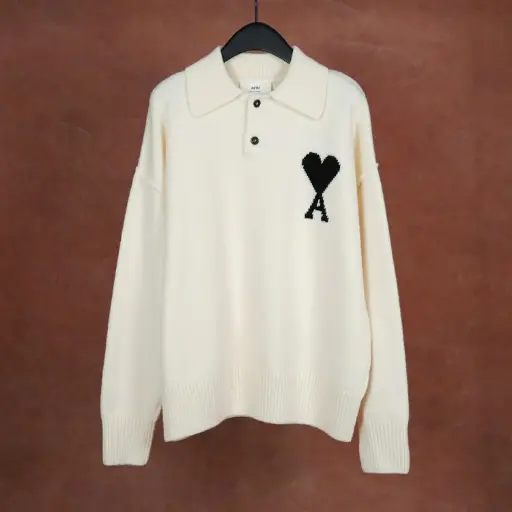 Polo Ami Paris Blanc